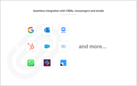 Screenshot of Track integrates with the most popular CRM's like Salesforce, and Hubspot. It can also integrate Slack to get notified on the right channel, each time a call is booked.