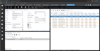 Screenshot of Deacom's interface for navigating complex functionalities, used for generating reports, creating purchase orders, or monitoring real-time data on customizable dashboards.  Deacom offers a choice of light and dark themes, and the interface can be tailored to optimize viewing comfort.