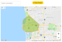 Screenshot of Service Area