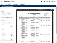 Screenshot of Analytics Report