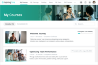 Screenshot of the user portal
