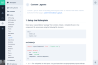 Screenshot of In-App Docs — This module is an internal set of guides, concepts, and reference docs for your project's specific version of Directus. It also includes a dynamic API Reference that is dynamically tailored to your custom schema.