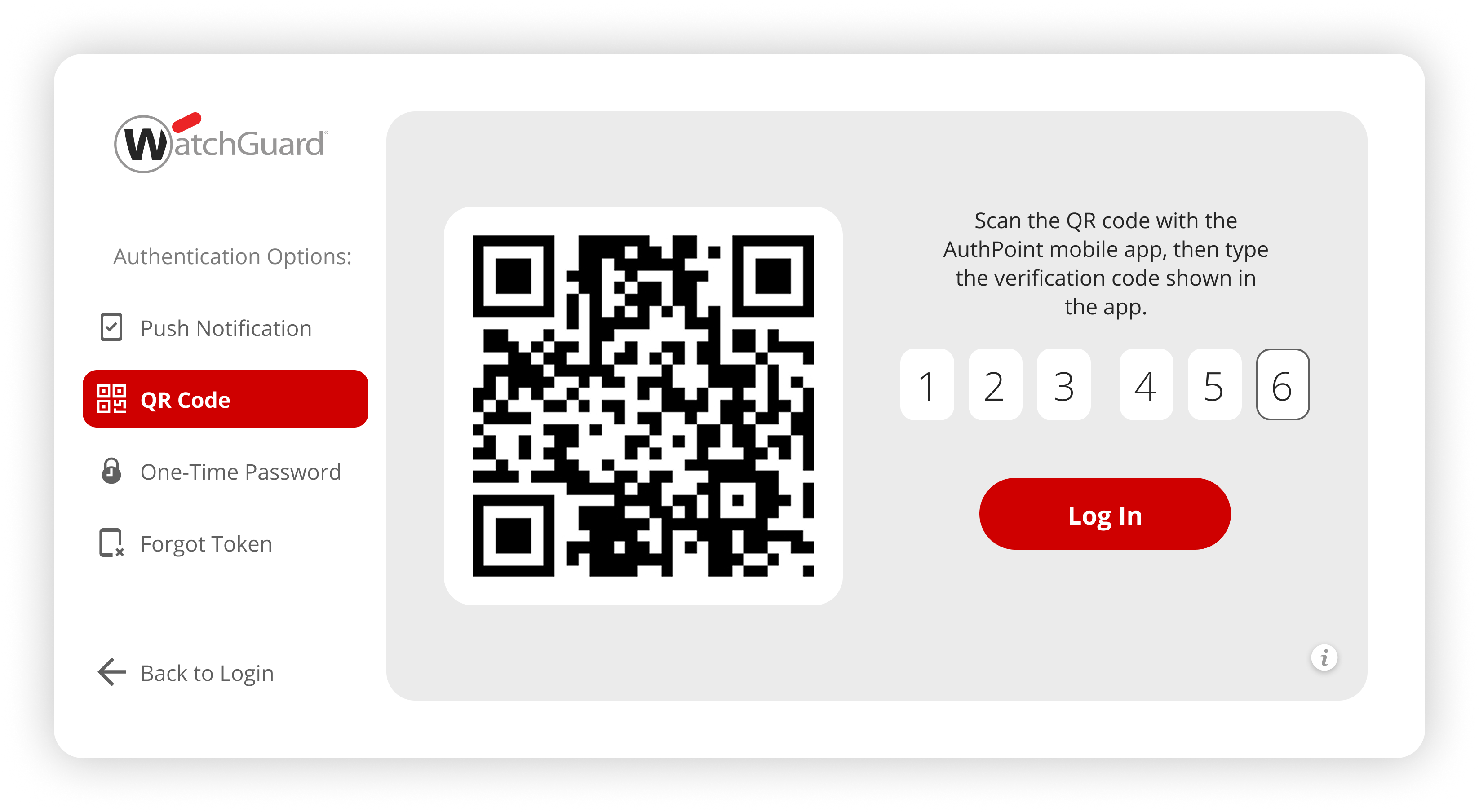 Screenshot of QR code sign-in, which works even when the phone has no network connection.