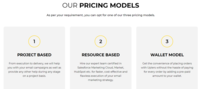 Screenshot of Our Pricing Models