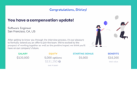 Screenshot of Total Rewards Communications & Interactive Offer Letters