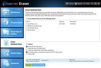 Screenshot of the feature that permanently removes previously deleted files and wipes related traces from sensitive areas like the Recycle Bin, file slack, and file/folder names and properties.