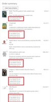 Screenshot of Example basket showing the optional product-level tax & customs duty calculation