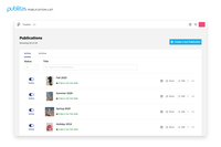 Screenshot of where to manage which publications are displayed online.