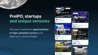 Screenshot of PreIPO, startups and unique ventures