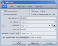 Screenshot of Preferences #1