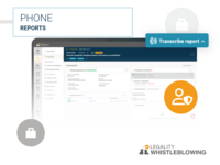 Screenshot of a secure phone report.