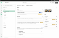 Screenshot of Menu Management