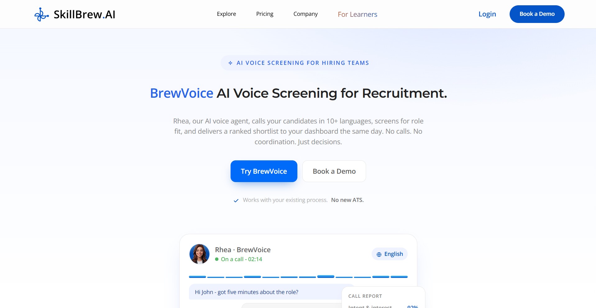 Screenshot of BrewVoice