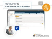 Screenshot of information and attachment encryption.