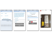 Screenshot of To conduct inspection/maintenance, select a form, fill it out on your smartphone / tablet, take photos for visual documentation and submit to the server