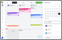 Screenshot of the online calendar and scheduler.