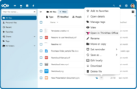 Screenshot of Thinkfree Office appearing in Nextcloud, with integrated viewing, editing, and collaboration features available.
