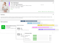 Screenshot of In staff.am people can create a professional CV as well as a cover letter. CV is available in 3 languages : Armenian, English and Russian. Users can apply for the desired job in 1 click and track the progress of the application online. Employers can quickly notice the applicant when they search the database.