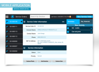 Screenshot of Mobile Service Order Detail
