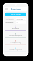Screenshot of OncoHealth App