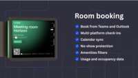 Screenshot of the room booking interface.