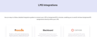 Screenshot of LMS Integration - AssignmentOS can be connected to Learning Management Systems, enabling users to send assignments & retrieve submissions directly in an LMS.