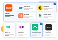 Screenshot of some of the available integrations.