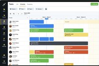 Screenshot of the scheduling interface, displaying tasks to complete