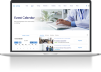 Screenshot of Events management