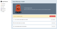 Screenshot of Legal Monster - dashboard