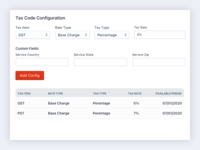 Screenshot of BRM - Taxation