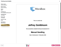 Screenshot of Certificate Storage