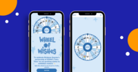 Screenshot of a Spin the Wheel promotion