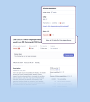 Screenshot of Software Composition Analysis.