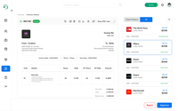 Screenshot of Drafted Invoice