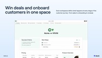 Screenshot of Dock's digital sales rooms are shared workspaces where sales reps collaborate with buyers, share content, mutual action plans, and pricing — all from one link — giving buyers a single destination and giving sellers visibility into every interaction.
