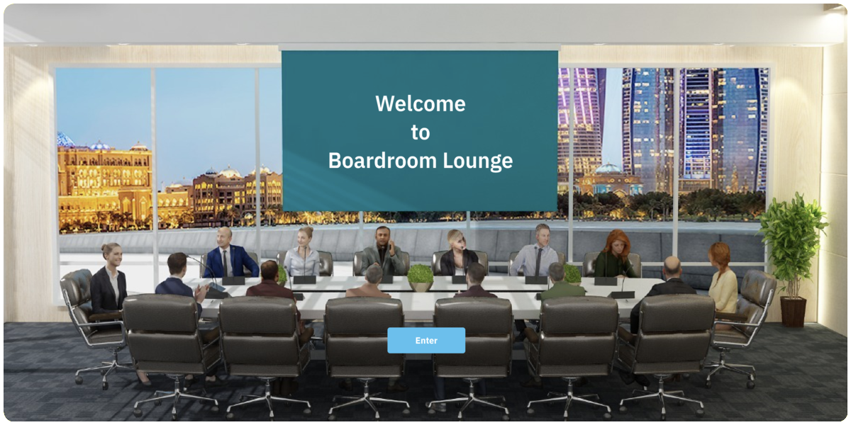 Screenshot of Virtual boardrooms for business discussions