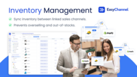 Screenshot of EasyChannel's inventory management between sales channels.