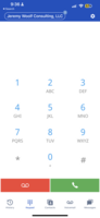 Screenshot of RingRx mobile app keypad