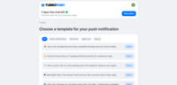 Screenshot of TurboPush's templates