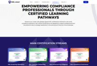 Screenshot of AML Wizard Certification.