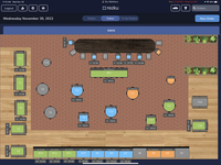 Screenshot of Rezku Restaurant POS table orders