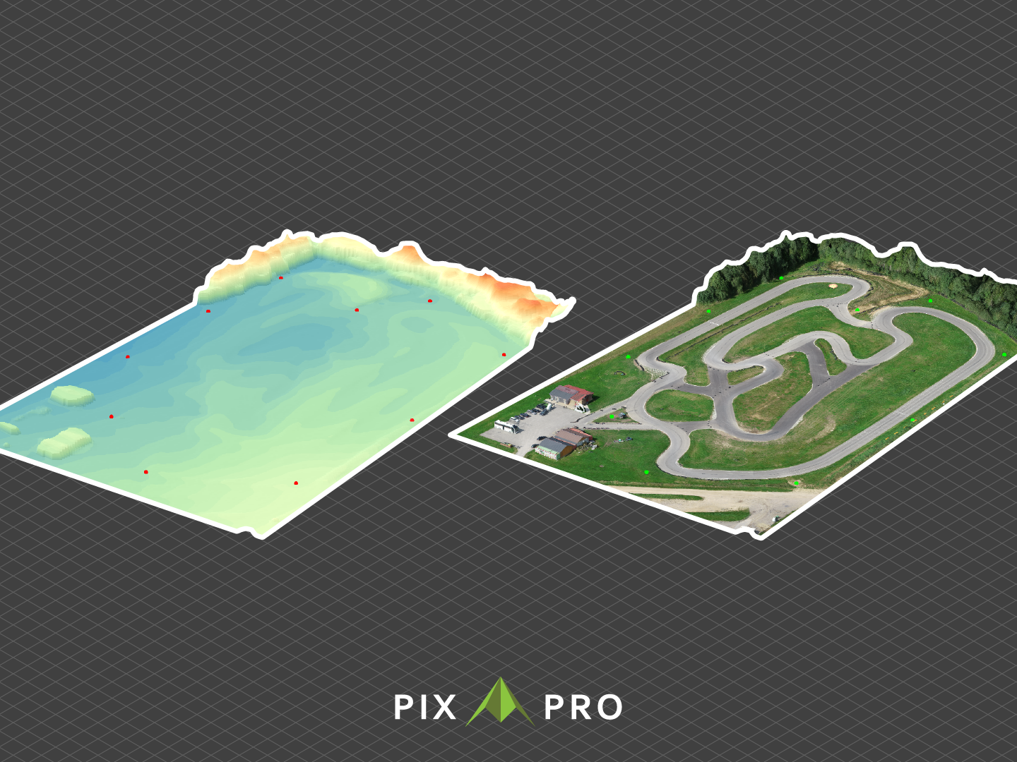Screenshot of Digital Elevation Map in Pixpro