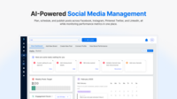 Screenshot of Social Media Management Software
