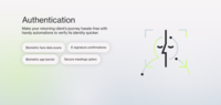 Screenshot of A utomations to verify client identity, and make returning client's journey hassle-free.