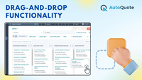 Screenshot of AutoQuote’s drag-and-drop feature, where users can generate and manage quotes directly from the deal stage. Simply move a deal from one stage to another, and a quote is instantly created—no extra steps needed.