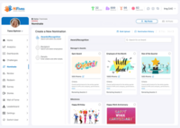 Screenshot of nomination and recognition