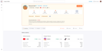 Screenshot of Creator Profile