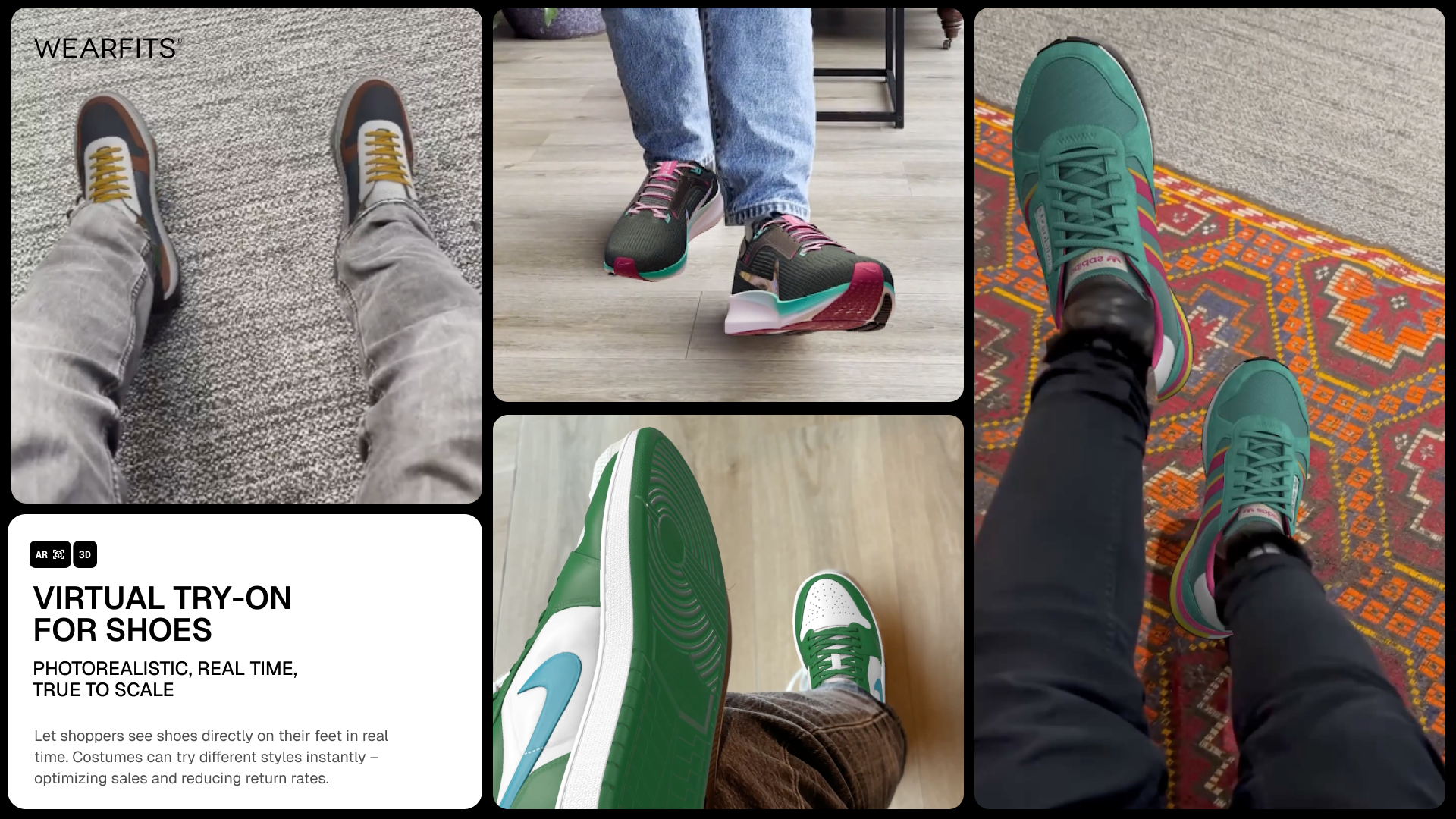 Screenshot of Virtual try-on for shoes