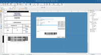 Screenshot of LABELVIEW how to add a GS1 barcode with a GS1 wizard